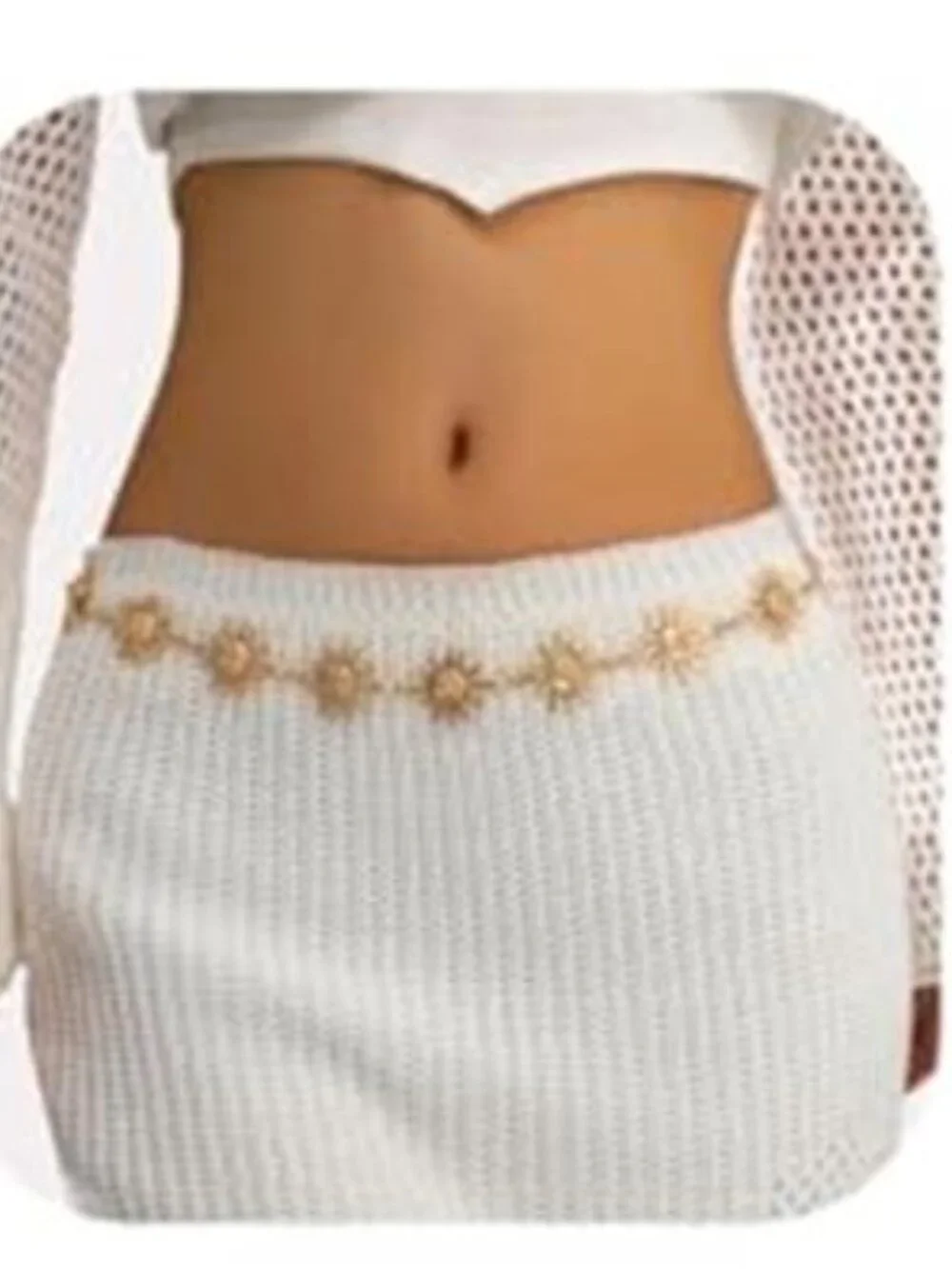 Metal Sunflower Waist Chain Belt Bikini Sun Waist Chains Jewelry Summer Beach